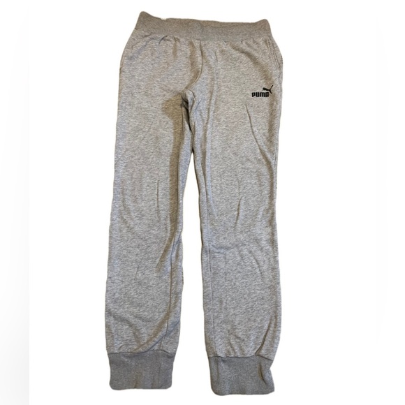 PUMA Grey Joggers Sweatpants - S | Athleisure Lounge Activewear Tapered - Picture 1 of 5